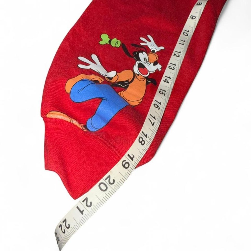 DISNEY MICKEY & FRIENDS RED CREWNECK SWEATSHIRT LADIES SMALL - Picture 7 of 7